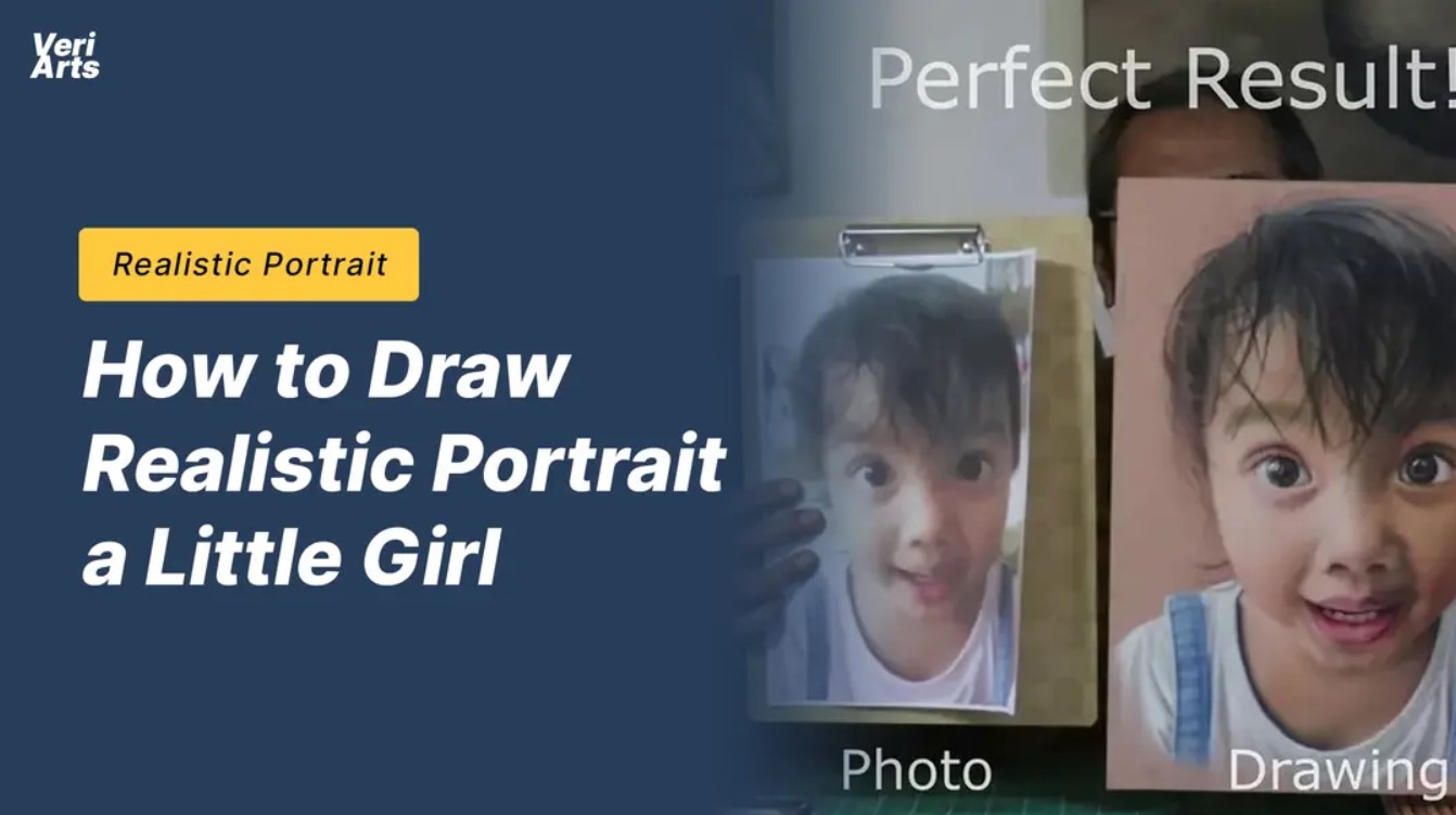 How-To-Draw-Realistic-Potrait-A-Little-Girl